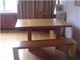Bamboo table and chair